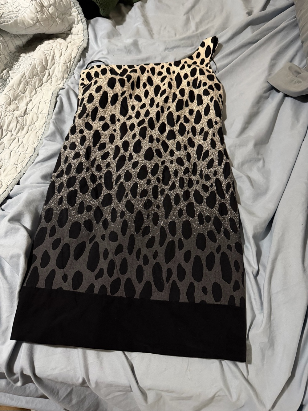 JAYGODFREY Black and Taupe Animal-Print Pencil dress 10